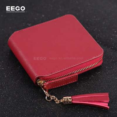 New fashion zipper women wallet PU leather multi-functional travel card bag